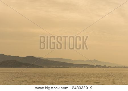 Beautiful Scence Of The Sea In Nagasaki During Sunset