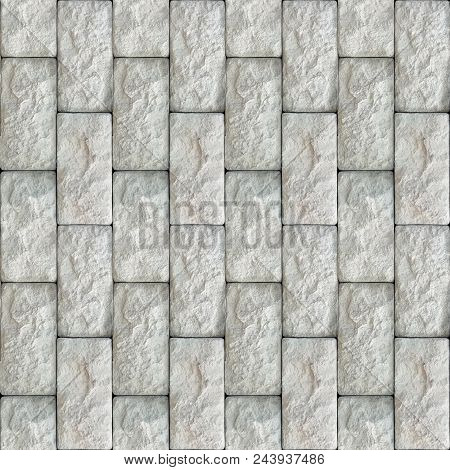 Abstract Seamless Pattern For Designers With Concrete Causeway Road From Ciment