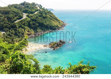 View On Yanui Beach From Mountains At Rawai Area On Phuket Island