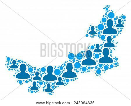 Population Chinese Inner Mongolia Map. Demography Vector Concept Of Chinese Inner Mongolia Map Forme