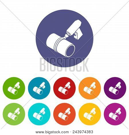 Welding Torch Cutting Icons Color Set Vector For Any Web Design On White Background