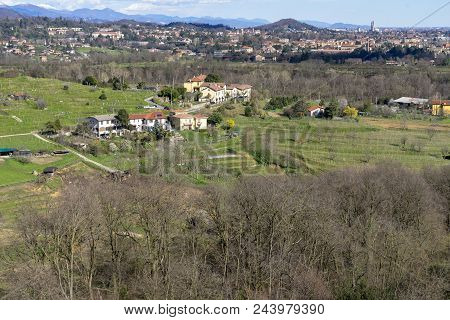 Spring Landscape From The Road To Montevecchia (lecco, Brianza, Lombardy, Italy)