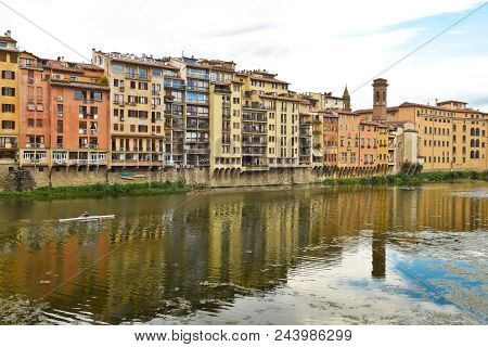 View From Ponte Vecchio In Florence. Italy.