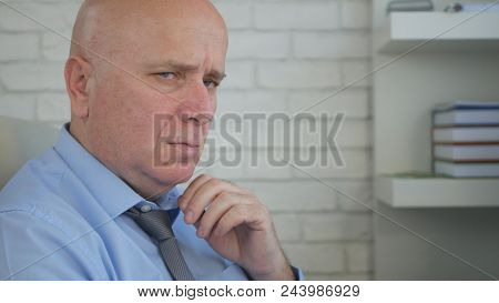 Upset and Nervous Businessman Portrait Having a Very Bad and Worried Look