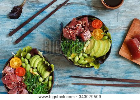 Hawaiian Tuna Poke Bowls