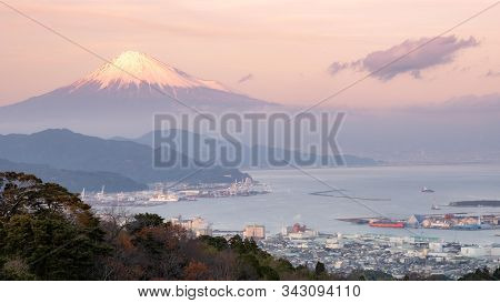 Fuji Mountain And Habour Landscpae View.it S A Tourism Destination In Japan Day Trip From Tokyo With