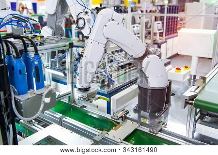 computer fan with Robotic and Automation system control application on automate robot arm