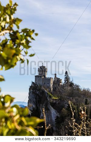 De La Fratta Or Cesta Tower In San Marino On The Highest Of Monte Titanos Summits, The Second Tower 