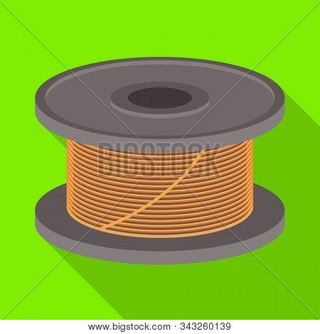 Vector Illustration Of Coil And Spiral Sign. Web Element Of Coil And Metal Vector Icon For Stock.
