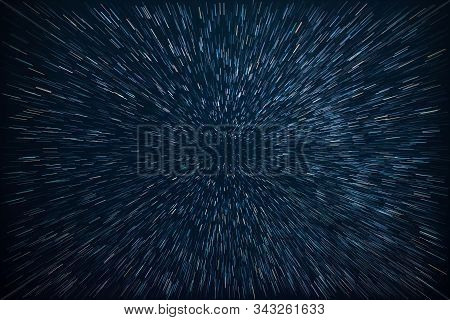 Star Trails With The Zoom Time Travelling Effect Seen At Night In Romania - Perseid Meteor Shower 20