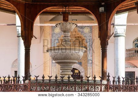The Fountain In The Courtyard Of Gazi Husrev-beg Mosque In Old Town Of Sarajevo, Bosnia And Herzegov
