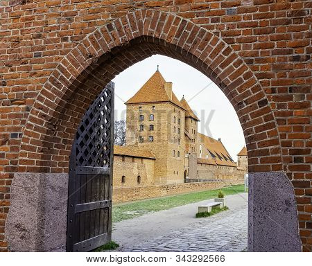 Malbork, Pomerania, Poland - January 2: Castle Of The Teutonic Order In Malbork - The Largest Castle