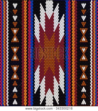 The Traditional Ornament Of The Inhabitants Of The East, The Arab World, In Which Rich Colors Attrac