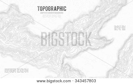 Grey Contours Vector Topography. Geographic Mountain Topography Vector Illustration. Topographic Pat
