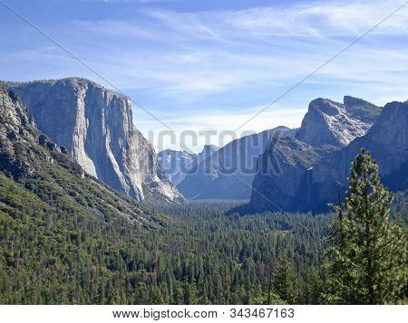 Mountain Valley Vista Image Photo Free Trial Bigstock
