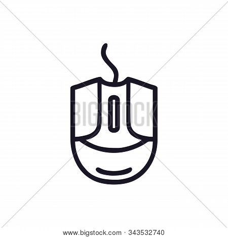 Computer Mouse Vector Icon On White Background. Computer Mouse Icon In Modern Design Style. Computer