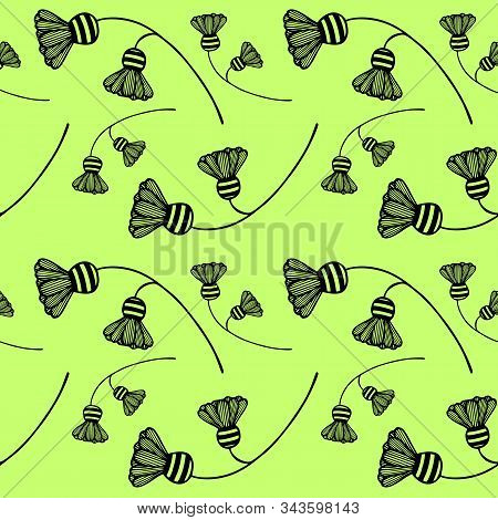 Seamless Pattern With Drawn Colors In Vector