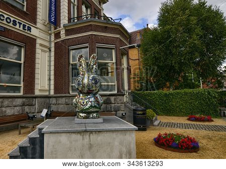 Amsterdam, Holland, August 2019. In An Elegant Red-brick Building, The Diamond Museum.