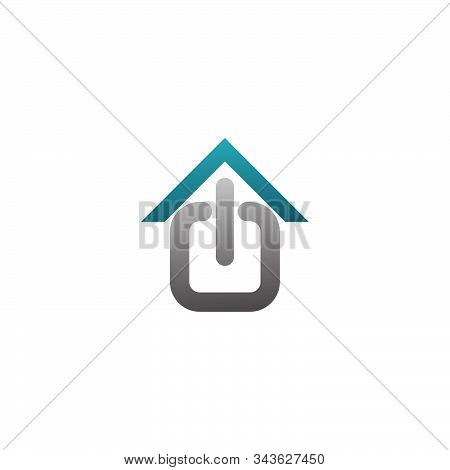 Home Power Biner Technology Logo Icon Template Concept
