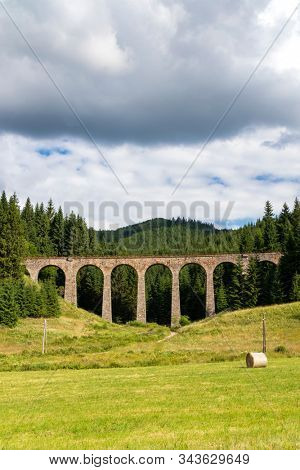 Chmarossky viaduct, old railroad, Telgart, Slovakia