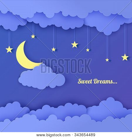 Night Sky Paper Cut Vector &amp; Photo (Free Trial) | Bigstock