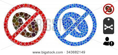 No Coffee Bean Composition Of Round Dots In Different Sizes And Color Tints, Based On No Coffee Bean