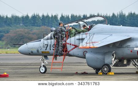 Military Aircraft For Display In Iruma Air Base