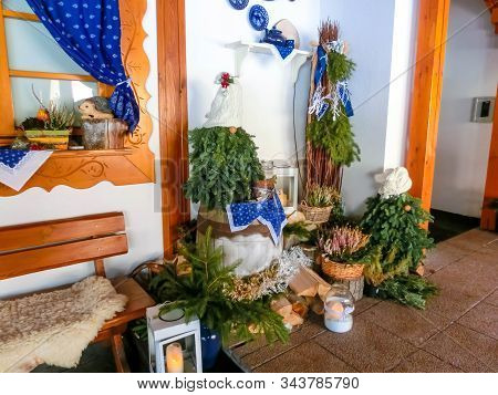 Interior At Traditional Koliba In Smokovec Village, High Tatras, Slovakia.