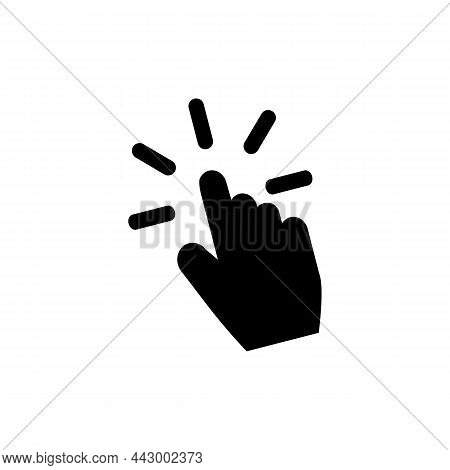 Click Icon In Trendy Style Isolated On White Background.