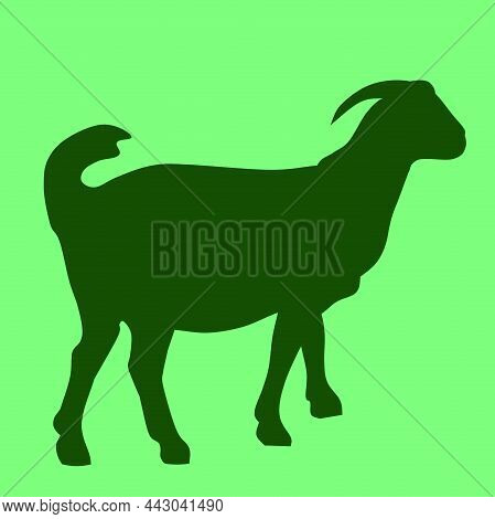 Goat Animal Silhouette Fanua Vector Illustration Clipart