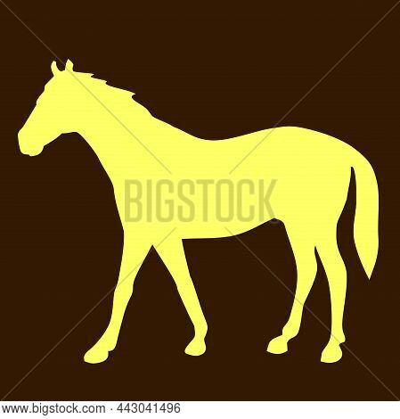 Horse Animal Silhouette Fanua Vector Illustration Clipart