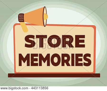 Writing Displaying Text Store Memories. Word Written On A Process Of Inputting And Storing Data Prev