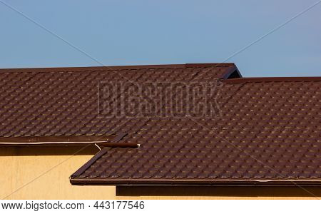 Roof Metal Sheets. Modern Types Of Roofing Materials