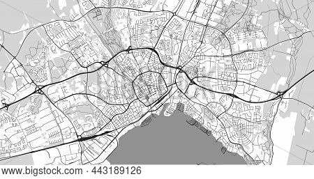 Urban Vector City Map Of Vasteras, Sweden, Europe