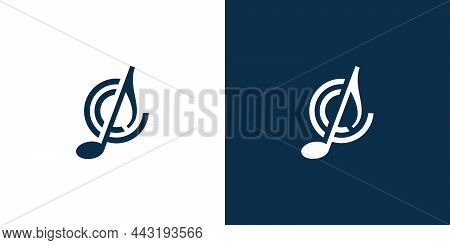 Modern And Elegant C Initials Music Logo Design 1