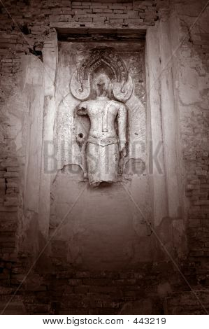 Buddha Carving na zeď