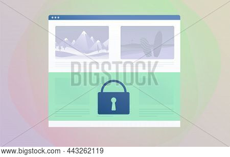 Paid Content - Pay After Reading Par Vector Illustration Concept. Online Internet Information Such A