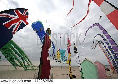 Kites On The Beach Of Berck, France