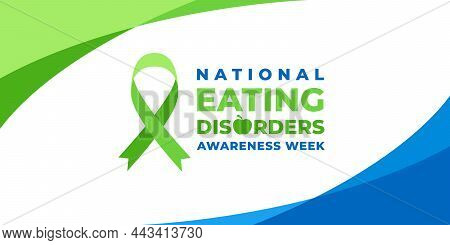 Eating Disorders Awareness Week. Vector Web Banner, Poster, Card For Social Media, Networks. Text Na