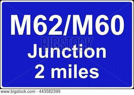 Junction Ahead Is With Another Motorway Sign