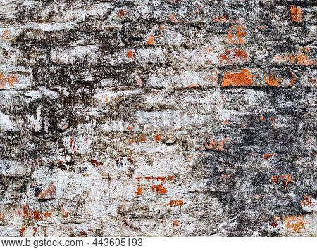 Old Rustic Brick Wall Natural Texture Of Wall For Abstract Background