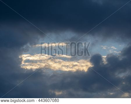 Dark And Dramatic Storm Clouds Before Thunderstorm