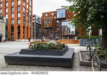 Tallinn, Estonia - 25 September, 2019: Modern Architecture In The Rotermann Quarter Of Tallinn, Esto