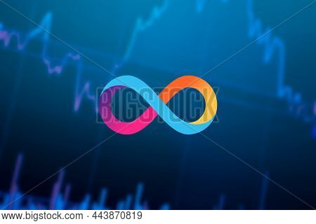 Internet Computer Icp Cryptocurrency. Internet Computer Coin Growth Chart On The Exchange, Chart