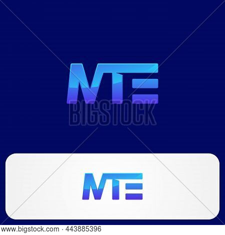 Technology Design Mte Letter Logo Concept Design. Vector Illustration Eps.8 Eps.10