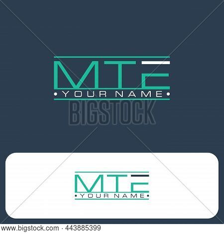 Modern Design Mte Letter Logo Concept Design. Vector Illustration Eps.8 Eps.10