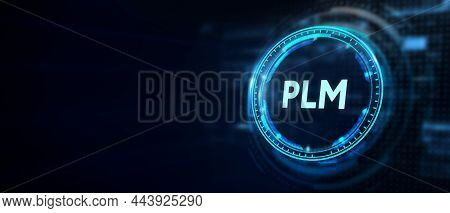 Plm Product Lifecycle Management System Technology Concept. Technology, Internet And Network Concept