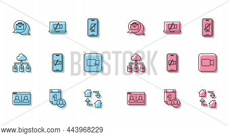 Set Line Video Chat Conference, Time Management, Online Working, Camera Off Mobile, Camera, And Lapt
