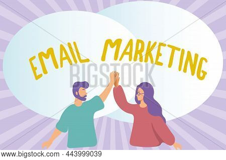 Conceptual Display Email Marketing. Business Idea Sending A Commercial Message To A Group Of Showing