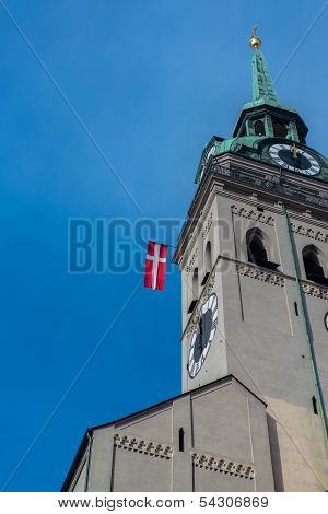 Buildings in munich city center, Marienplatz